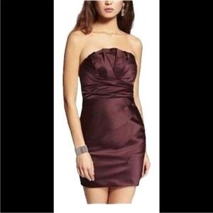 Express Strapless Pleated Dress size 4